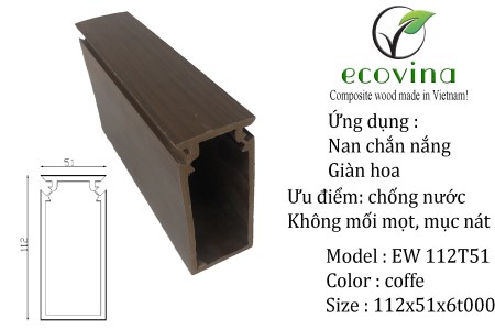 Gỗ nhựa ốp và trang trí - Nhà Máy Gỗ Nhựa Composite ECOVINA - Công Ty Cổ Phần Vật Liệu Sinh Thái Việt Nam